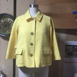 Doncaster Sport Yellow Brocade Boxy Jacket